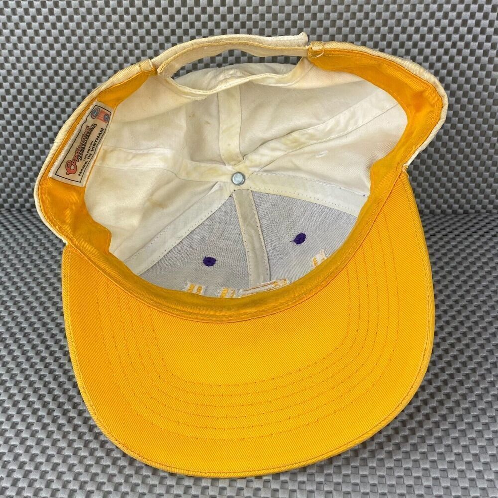 Captivating Headgear LSU Tigers Baseball Hat Cap Mens Purple Yellow One Size - Picture 6 of 9